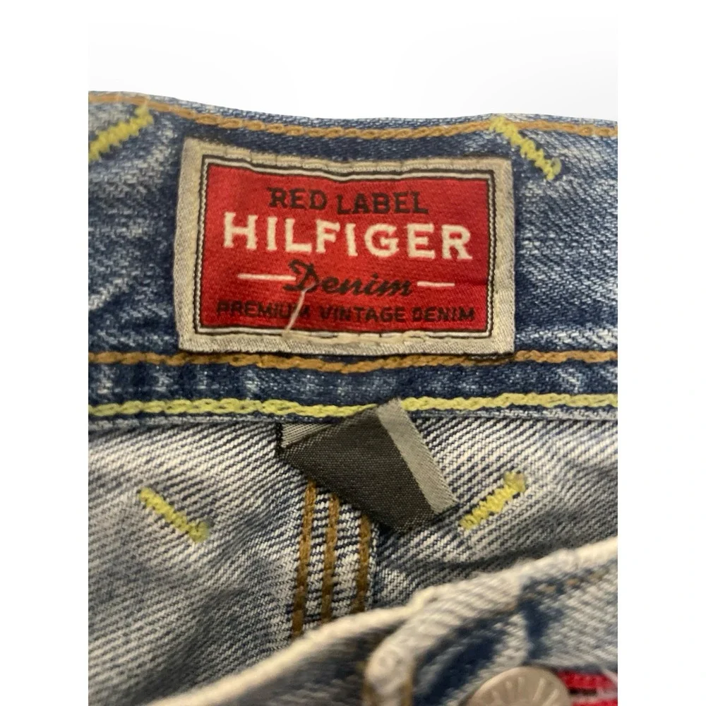 Vintage Y2K Tommy Hilfiger Red Label Carpenter‎ Jeans Mens 32x30 Wide Leg Denim
